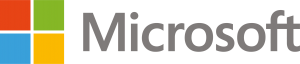 Microsoft Logo Grey Text (CMYK)