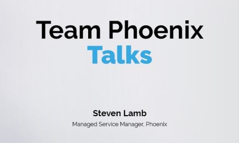 Image of Steven Lamb, Phoenix. Image text reads: Team Phoenix Talks