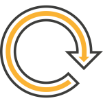 Icon of a circular arrow