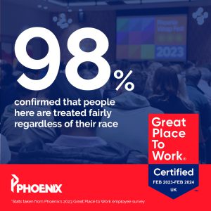 98% confirmed that people here are treated fairly regardless of their race