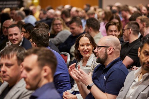 Image of employees at event
