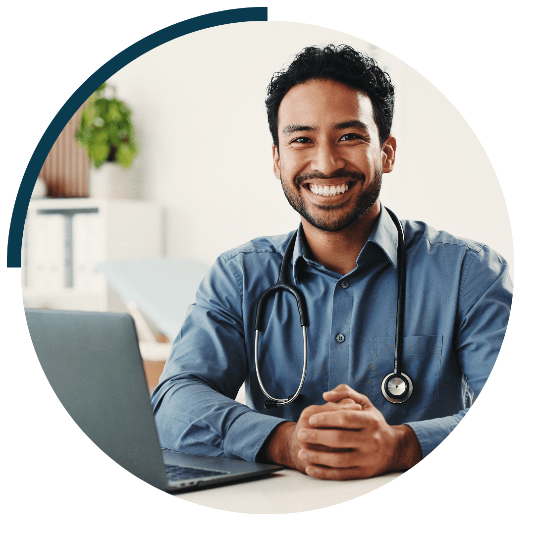Image of healthcare professional smiling