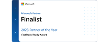 Microsoft 2023 FasTrack Ready Partner of the Year Finalist Logo