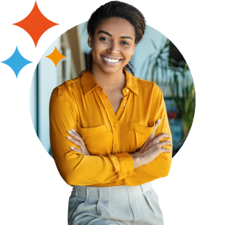 Images of smiling woman