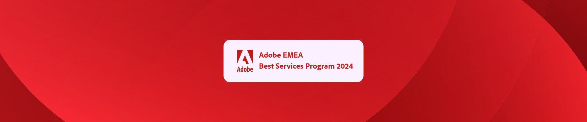 We are Adobe’s EMEA Best Services Program 2024 award winners!