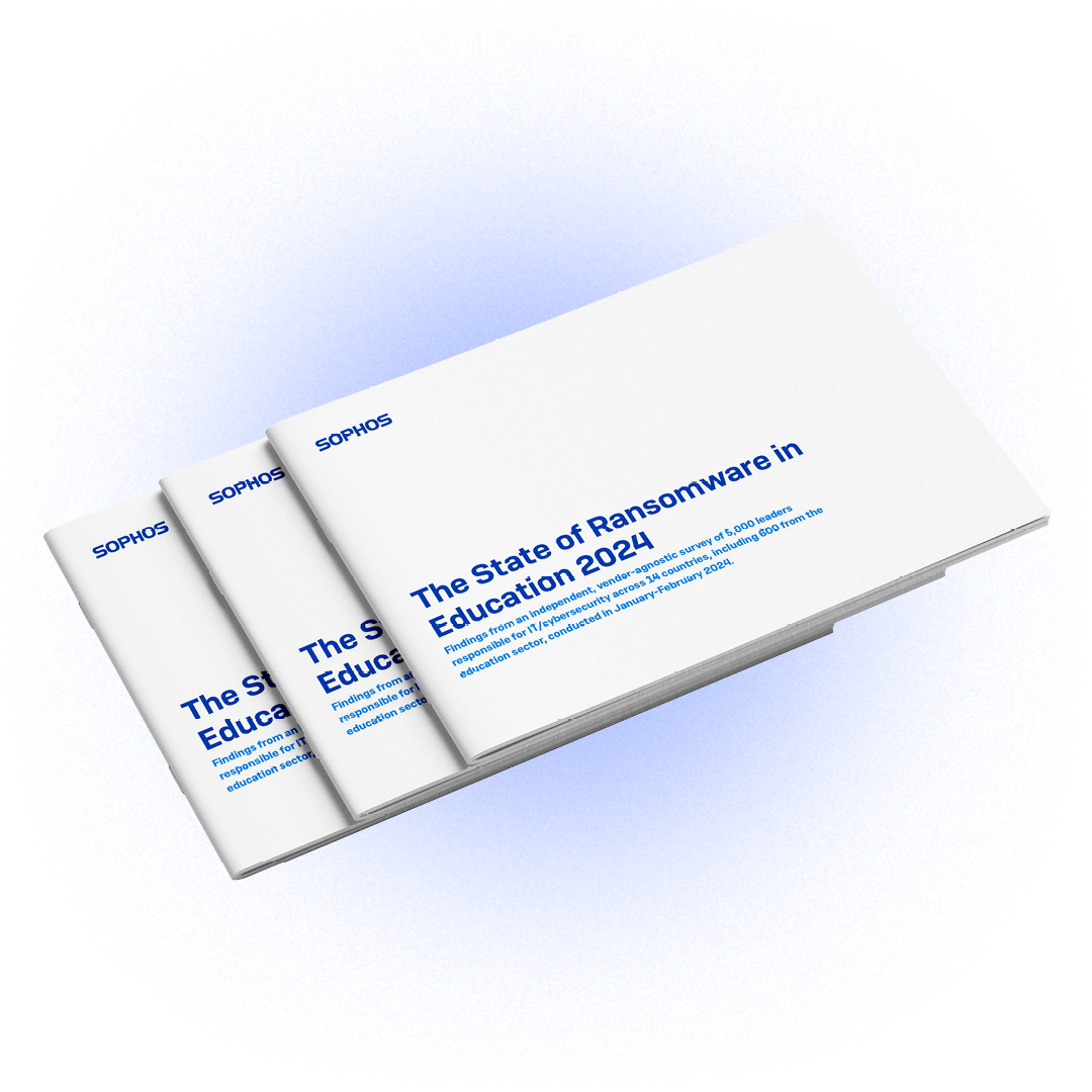 Image of Sophos' State of Ransomware in Education' report