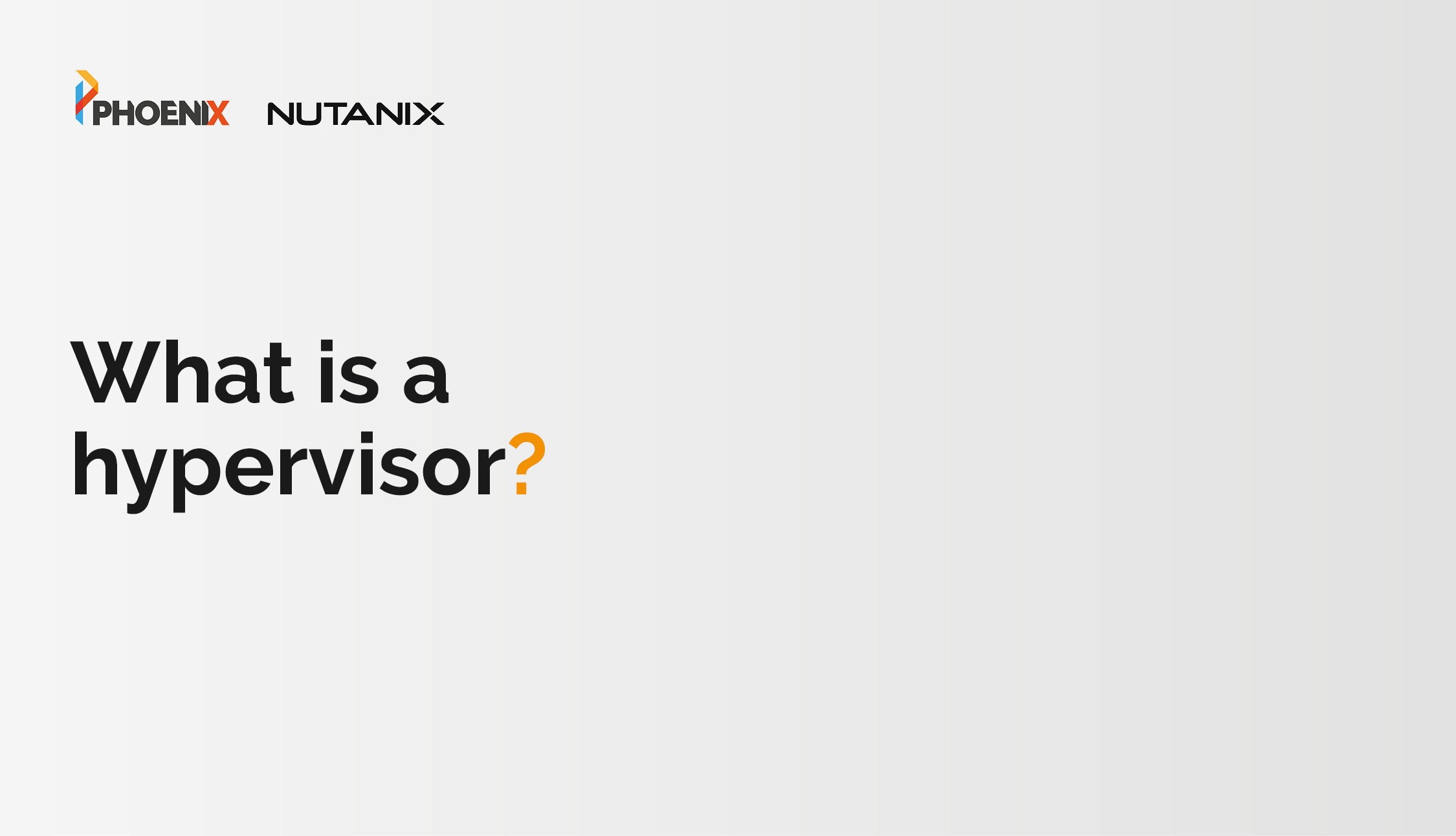 What is a hypervisor?