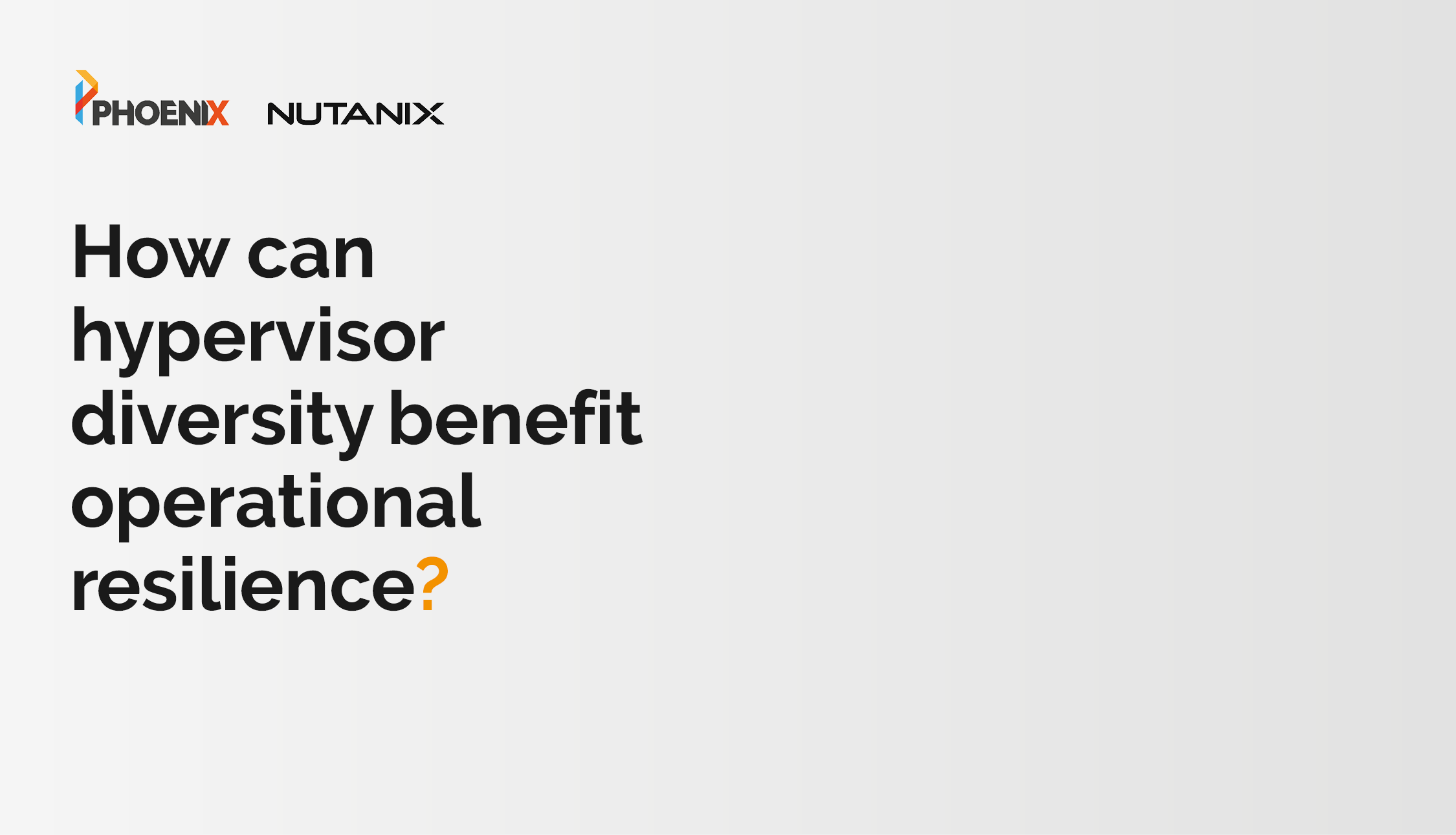 How can hypervisor diversity benefit operational resilience?