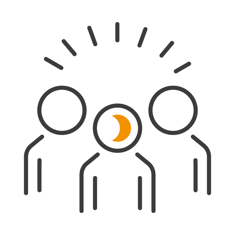 Icon of three people