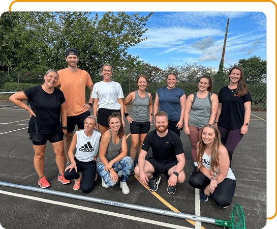 Image from a Phoenix charity netball match