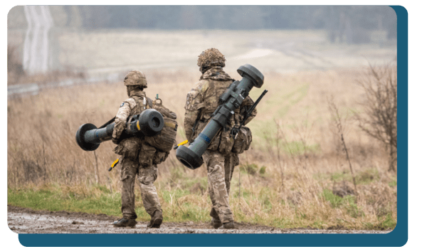 2 army men in uniform marching