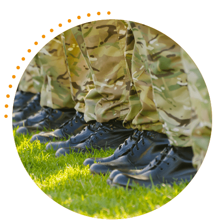 british soldiers feet in boots