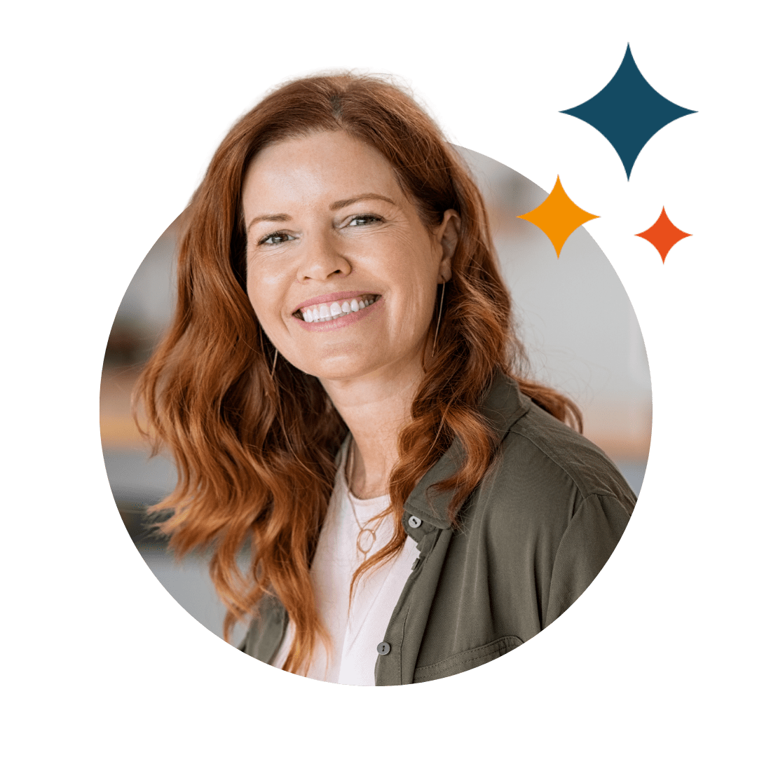 woman smiling