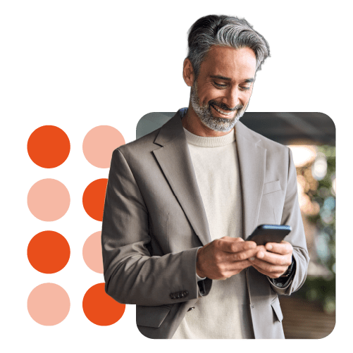 person on tablet