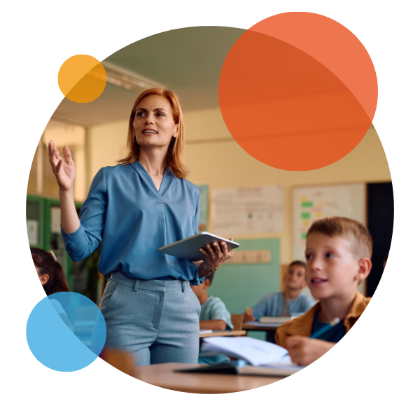 Teacher teaching class