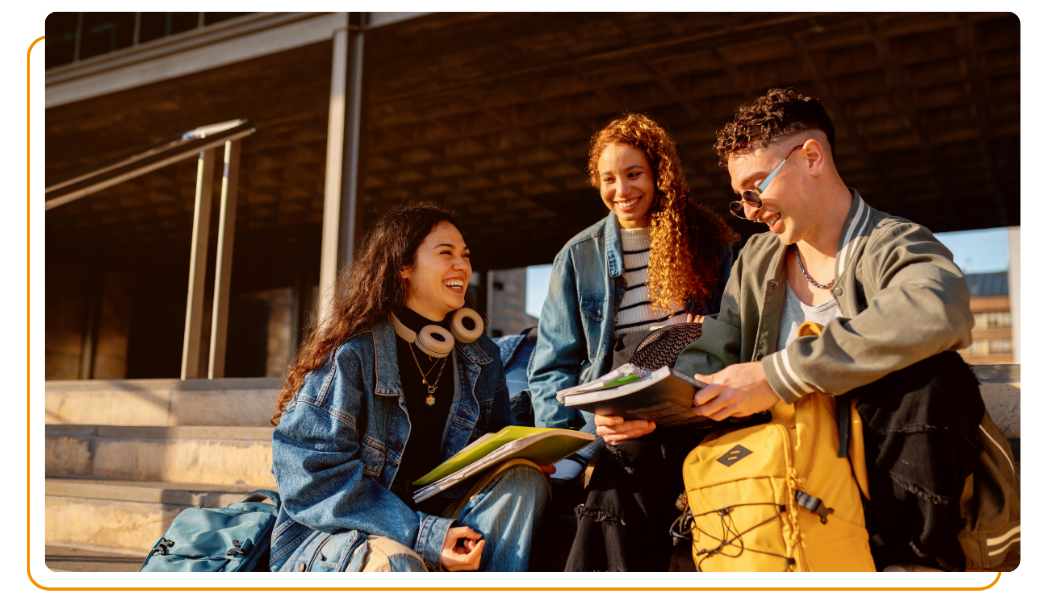 students smiling