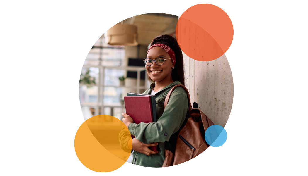 student smiling